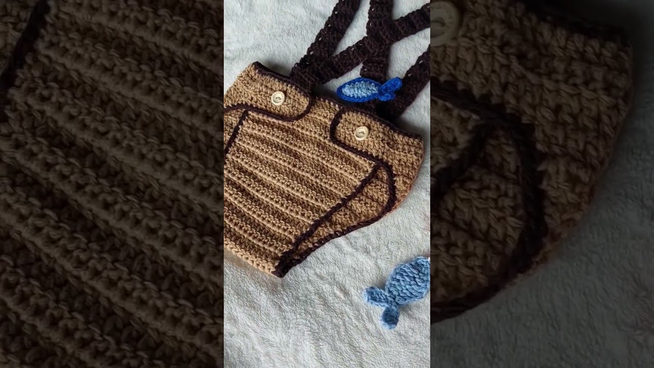 Crochet Fisherman Costume for Baby Pictorial 