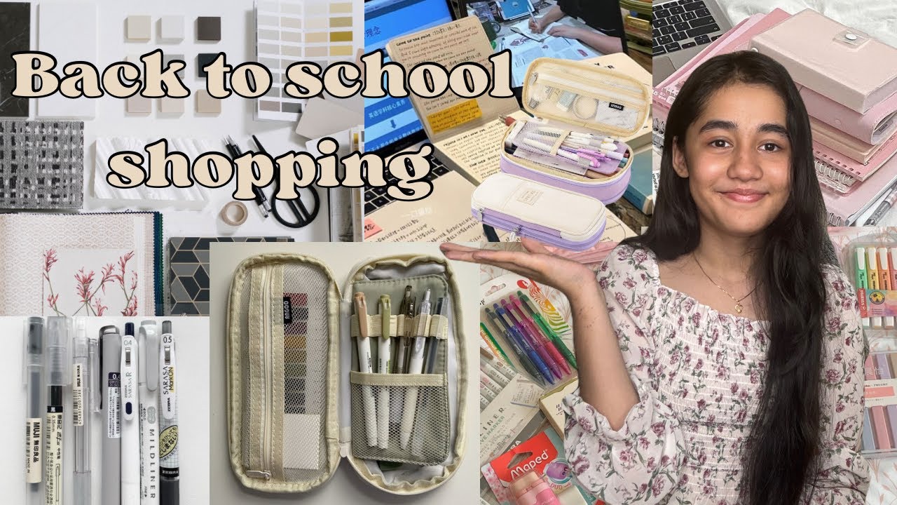 Stationery shopping for new class 🛍️