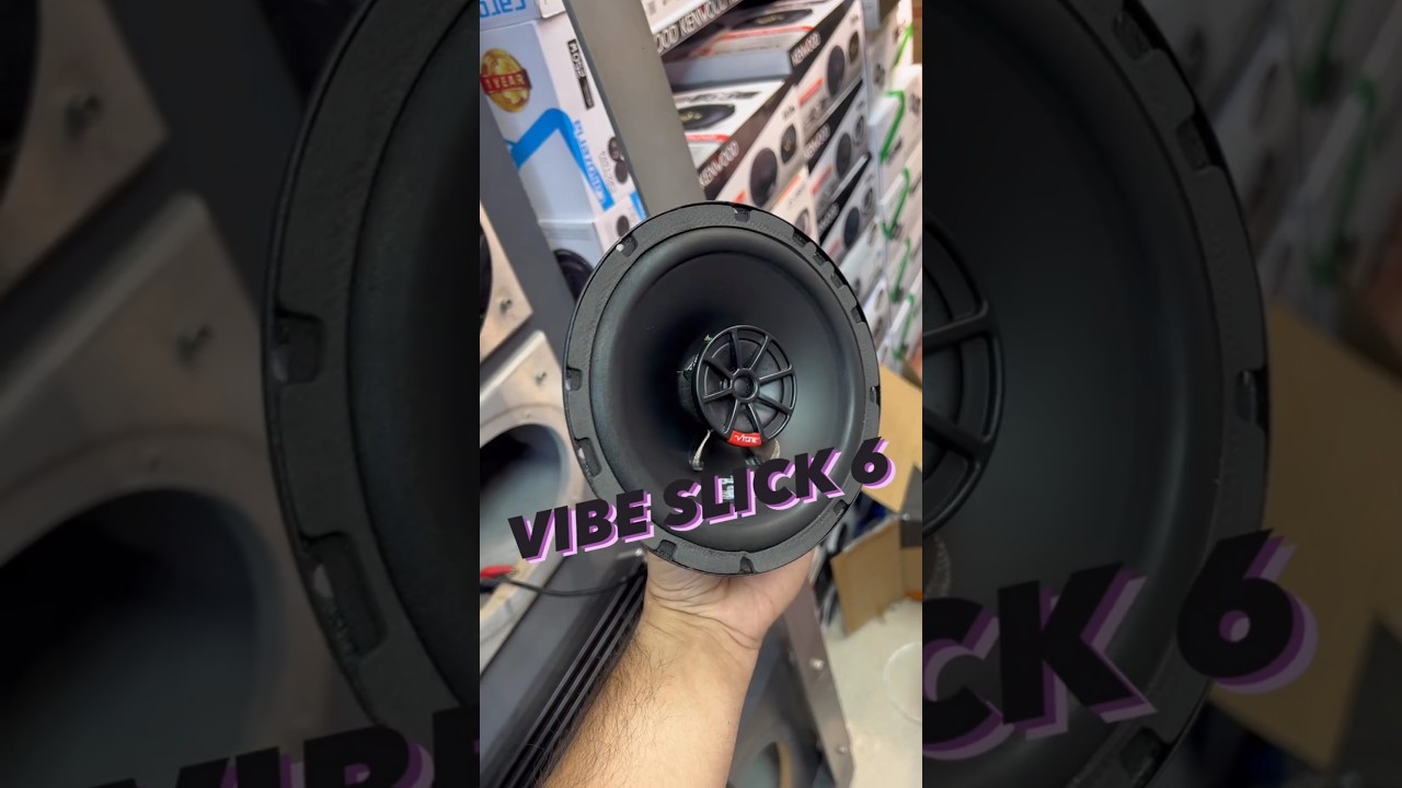 Vibe SLICK6-V7 coaxial speaker sound test