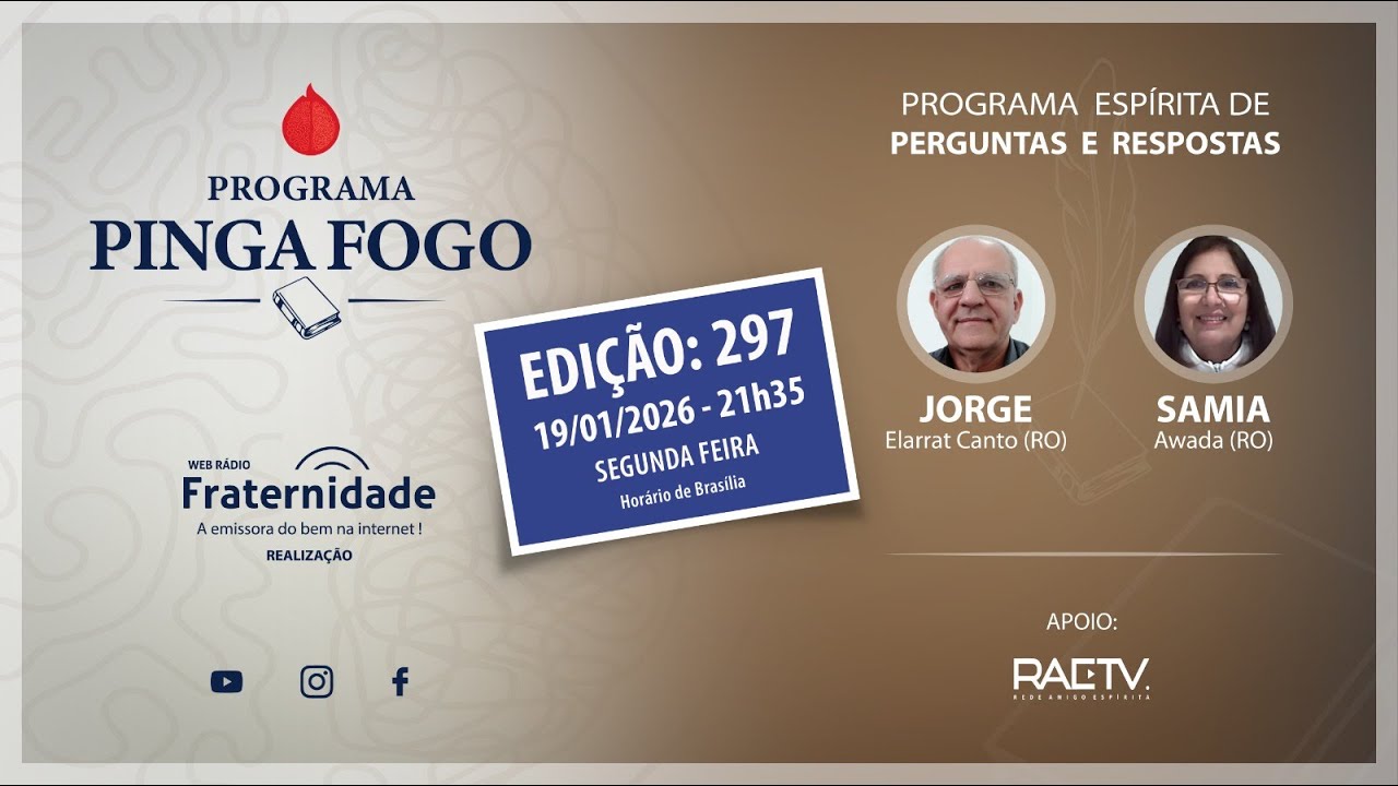 PINGA-FOGO Nº #297 | JORGE ELARRAT E SAMIA AWADA - 19/01/2026 - 21h35