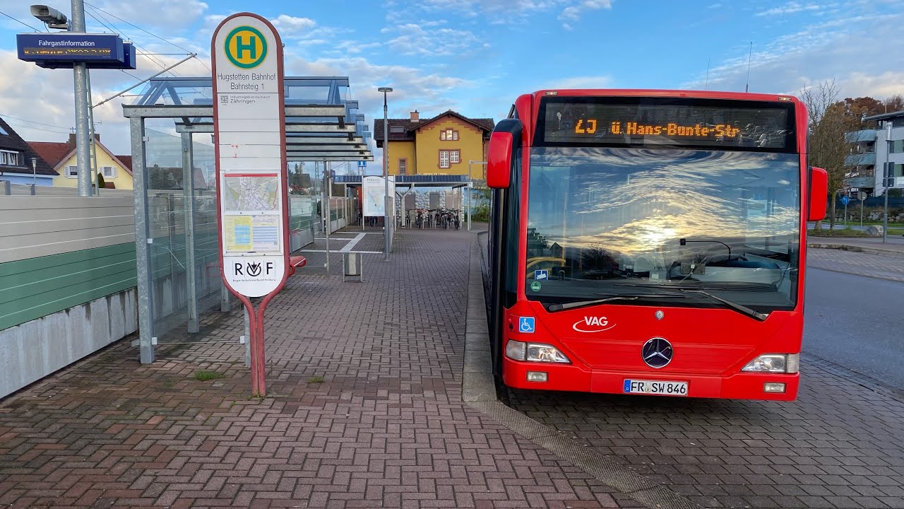 Mit dem Bus🚌 Linie 25 durch Freiburg❤️Herbst🍁Schwarzwald🌲