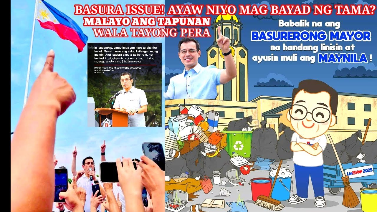 SA WAKAS NAGSALITA NA SI YORME ISKO PATUNGKOL SA BASURA ISSUE SA MAYNILA..365 ANG SAGOT WAG MADAMOT!
