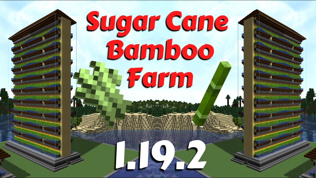 Minecraft Tutorial | sugarcane farm | bamboo farm | 1.19.2 | EASY to build