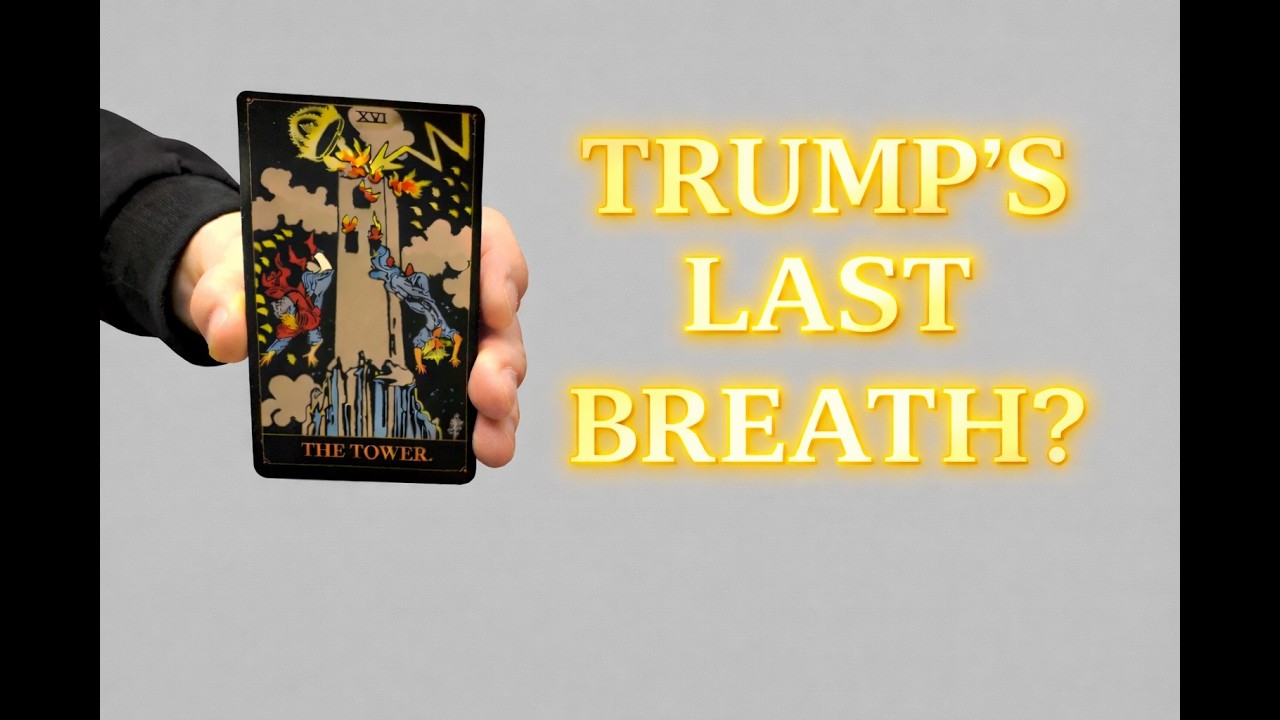 DYING TRUMP SCREWS THE WORLD, IRAN, TEXAS SENATE, Poilitical Tarot, Trump Tarot, Trump Dead