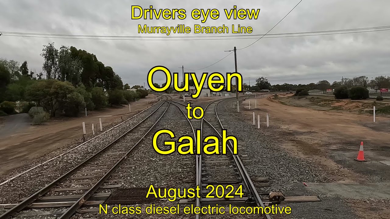 Drivers eye view, Ouyen to Galah, Aug 2024