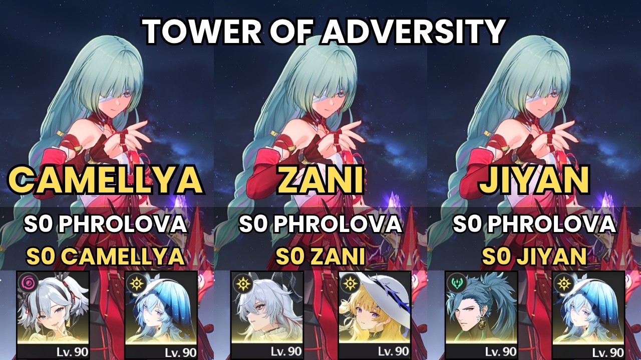 S0 Phrolova Camellya x Phrolova & Zani x Jiyan | Wuwa Toa | Tower of Adversity 2.5 | Wuthering Waves
