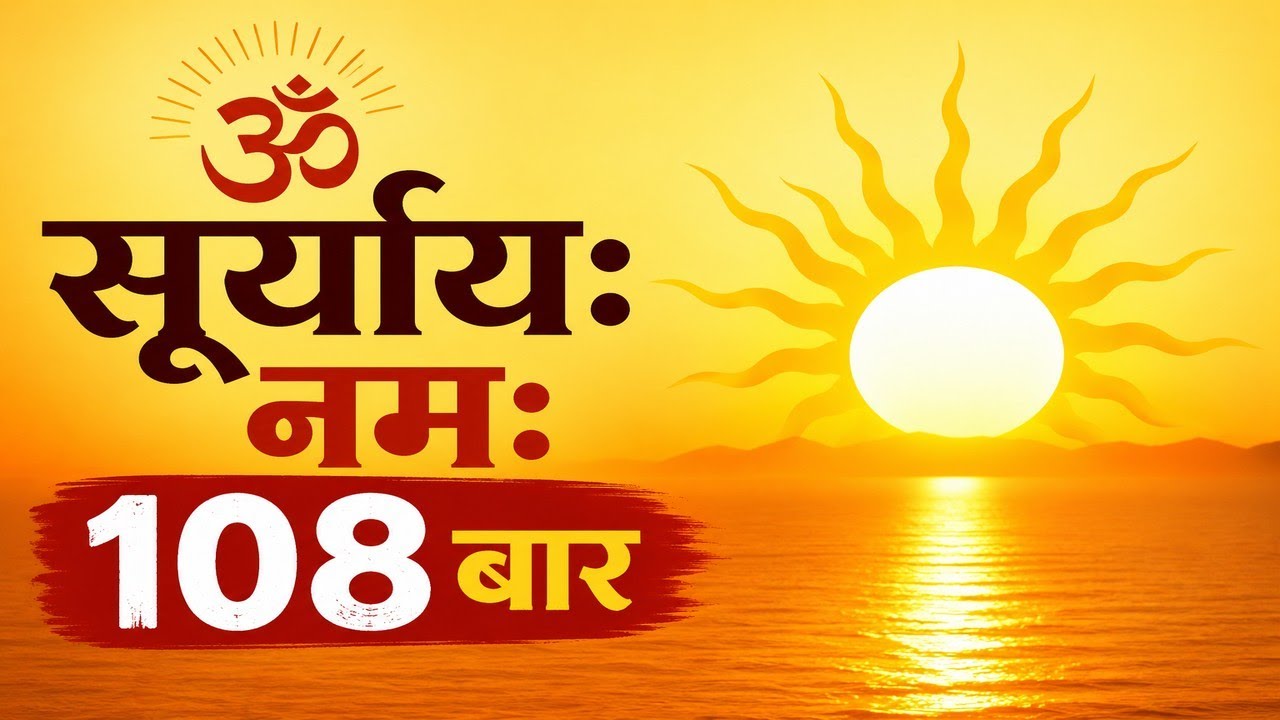  Surya Bhagwan 108 Naam Jaap | ॐ सूर्याय नमः | Raviwar Special Surya Mantra | Powerful Morning Chant