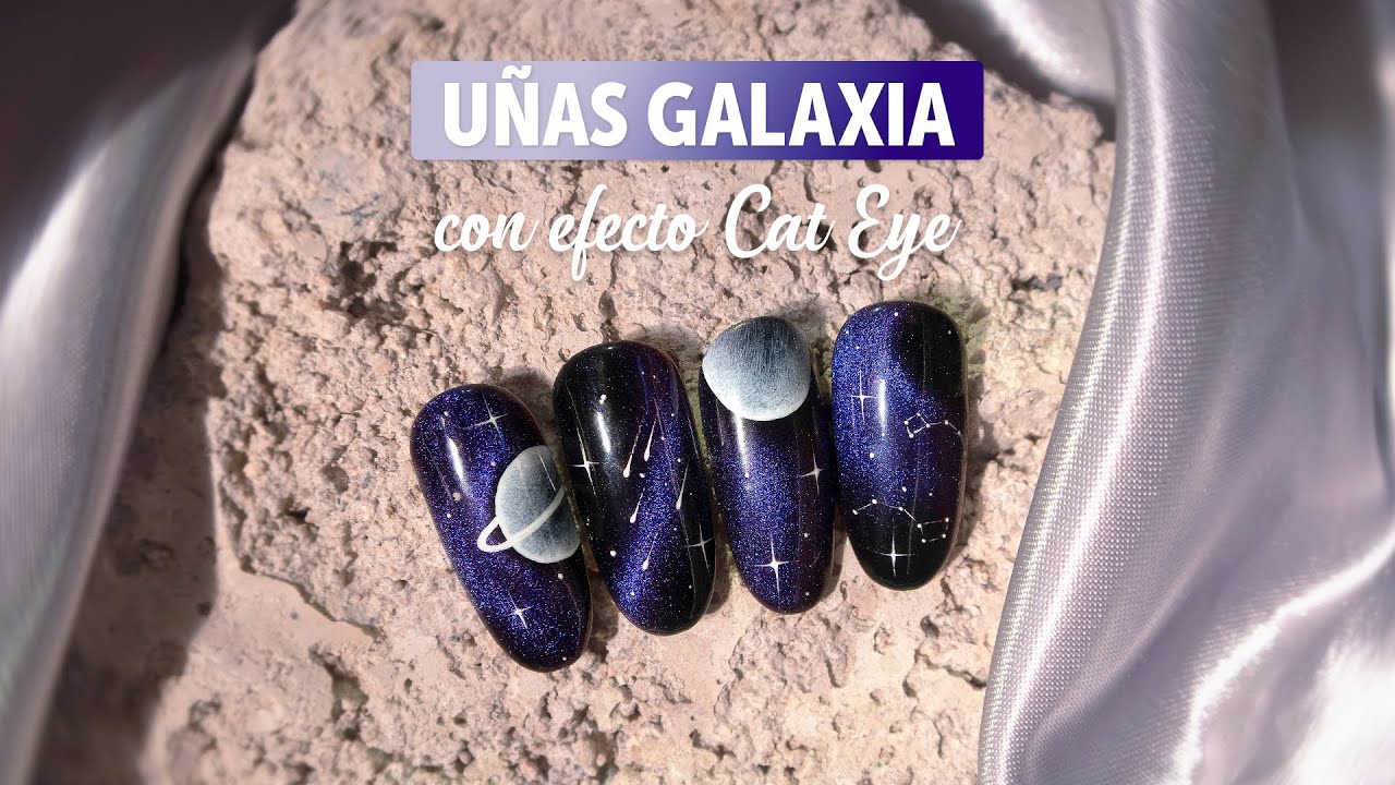 Diseño GALAXIA con efecto CAT EYE | Manicura24