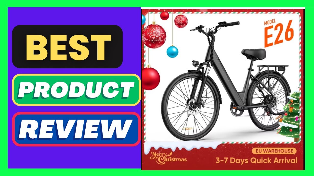 Urlife E26 750W E-Bike Commuter 26x2" Tires