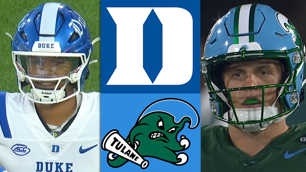 Duke vs Tulane College Football Highlights Full Game 2025