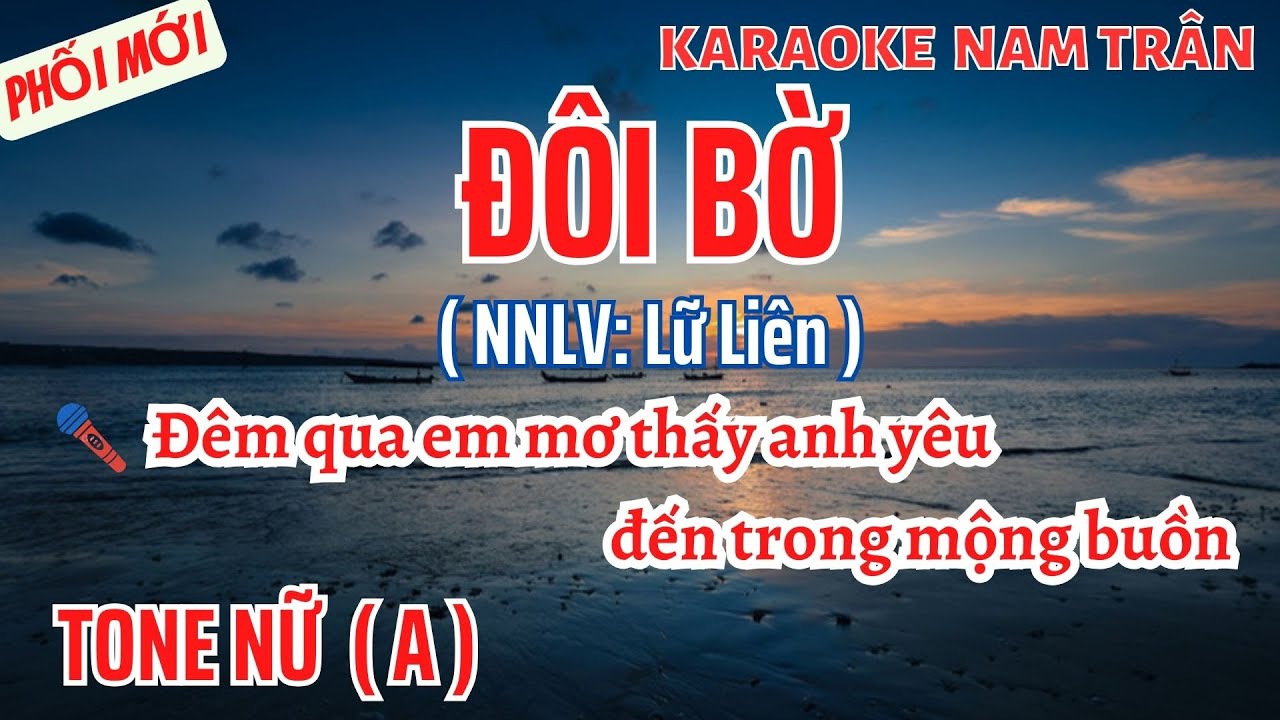 Karaoke Đôi Bờ Tone Nữ | Nam Trân