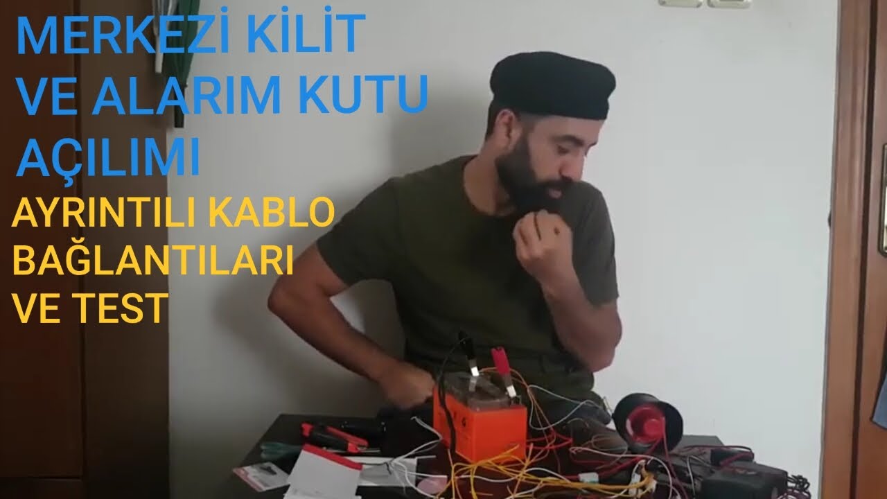 ✅Alarm ve merkezi kilit  bağlantıların detaylı anlatımı