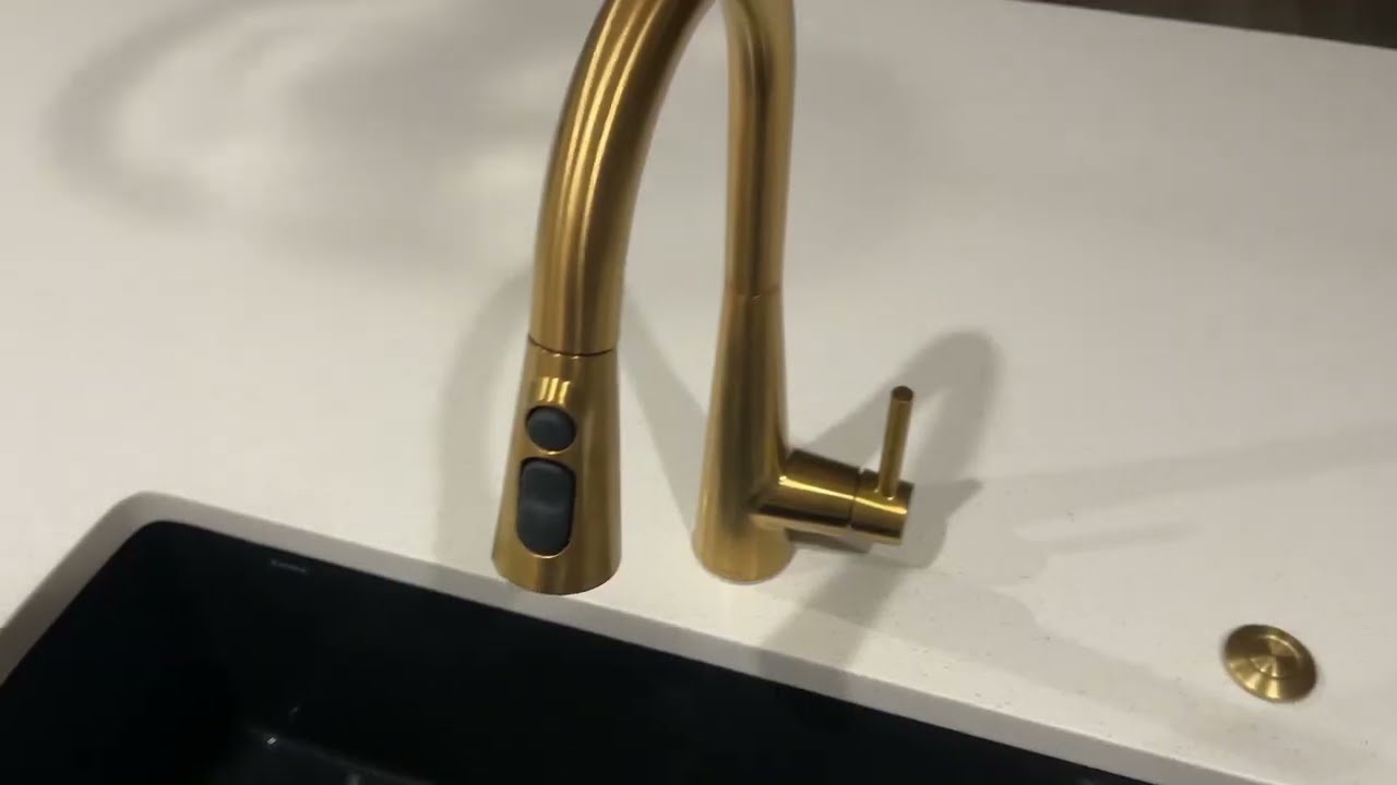 Moen Sleek Brushed Gold Motionsense Wave Sensor Touchless Kitchen Faucet Review