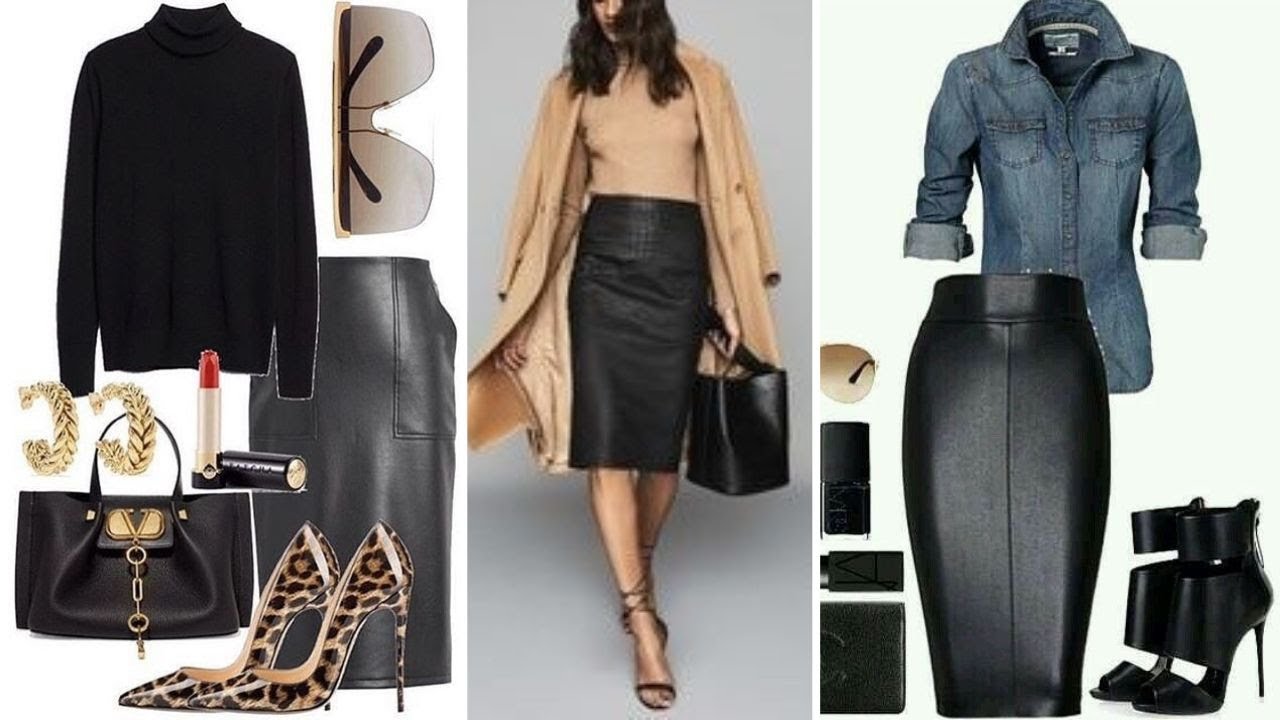 IDEAS SOFISTICADAS DE LOOKS CON FALDA VINIPIEL💋SOPHISTICATED IDEAS OF LOOKS WITH VINYL SKIRT