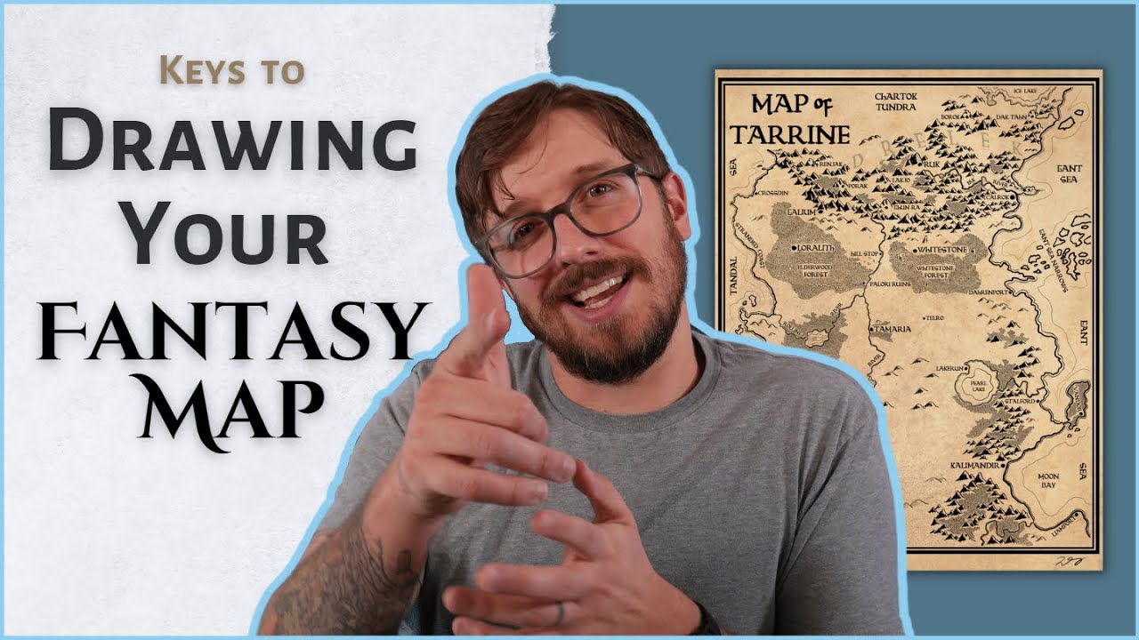 How to Draw a Fantasy Map for a Book 🗺️✏️