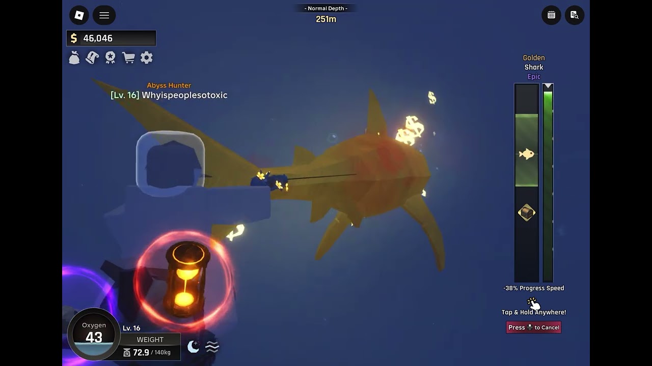 Caught 2 bigmouth fish in a row and a good size golden shark