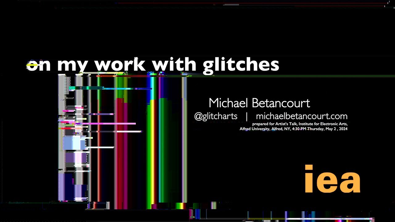 Michael Betancourt - Artist Talk - 05.02.24