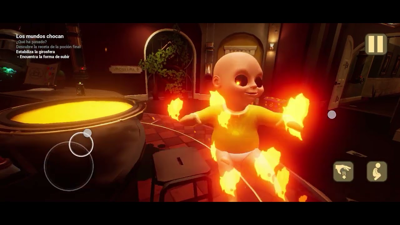 Jugando el bebé amarillo, desde la parte de las fotos 