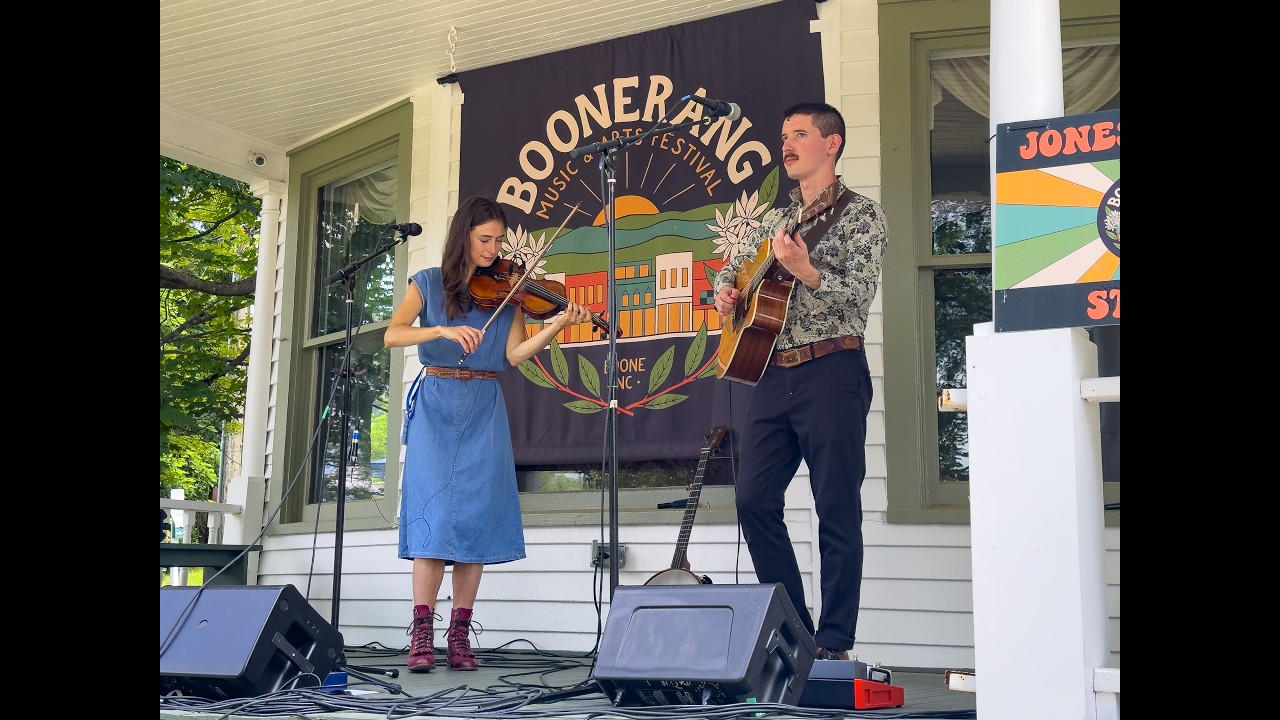 Rakish live at 2025 Boonerang Music & Arts Festival in downtown Boone, NC