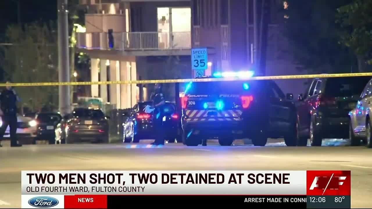 Two men shot, two others detained in Old Fourth Ward