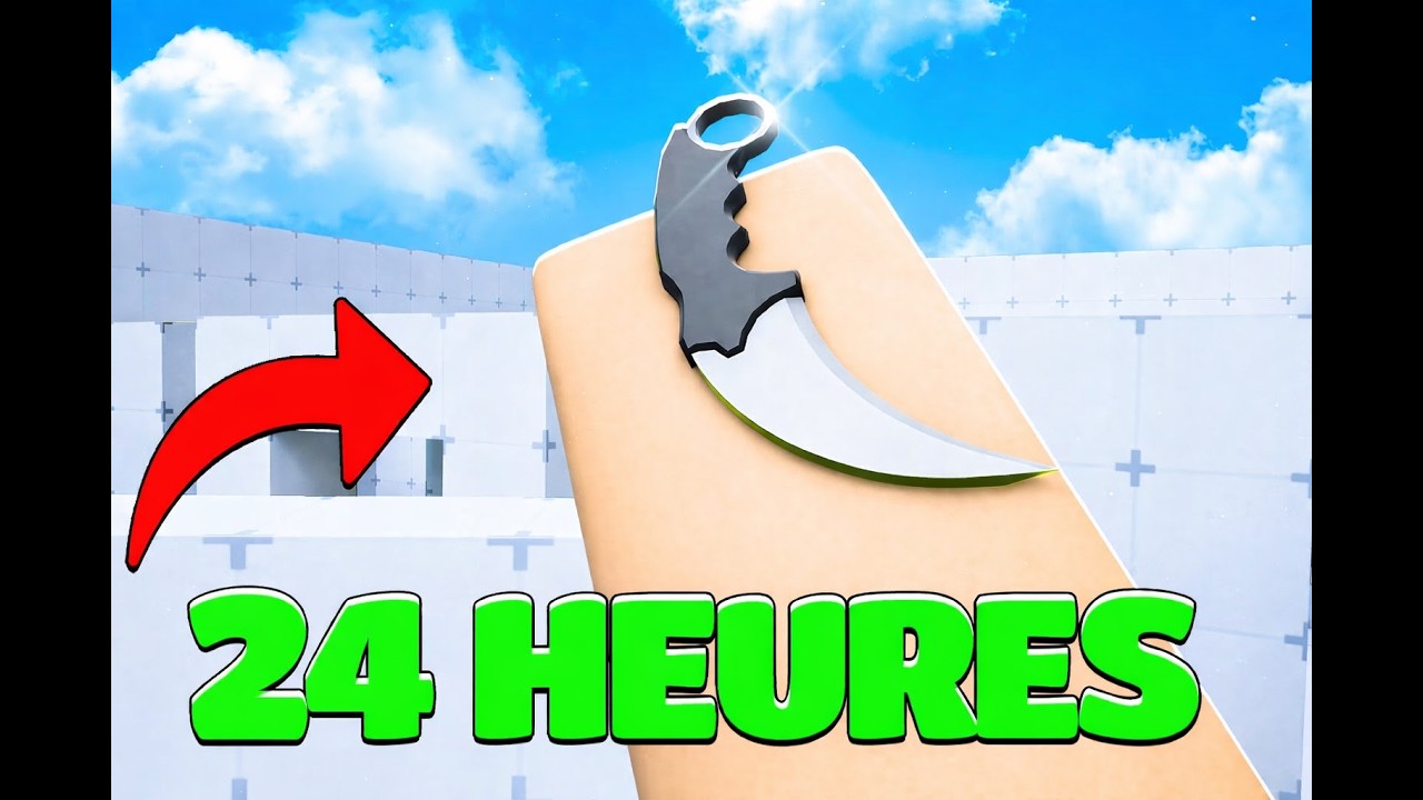 J'ai 24H Pour Devenir un PRO au Couteau sur Rivals !