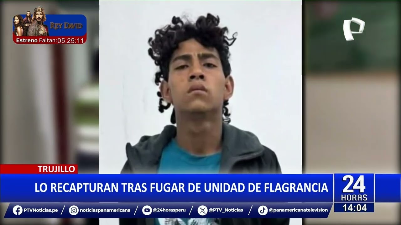 Trujillo: Recapturan a delincuente que fugó para evitar ser trasladado a penal El Milagro