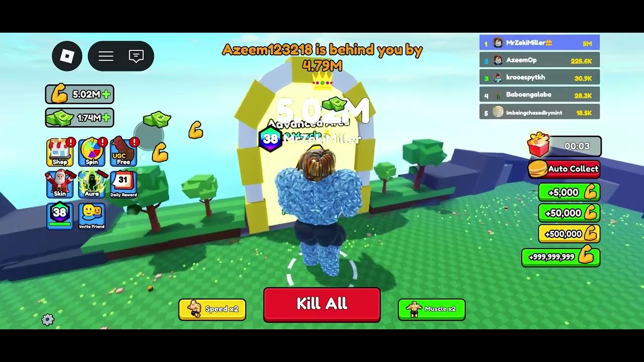 Eat Pizza To Grow GIGACHAD Roblox Summer 10.0000000K