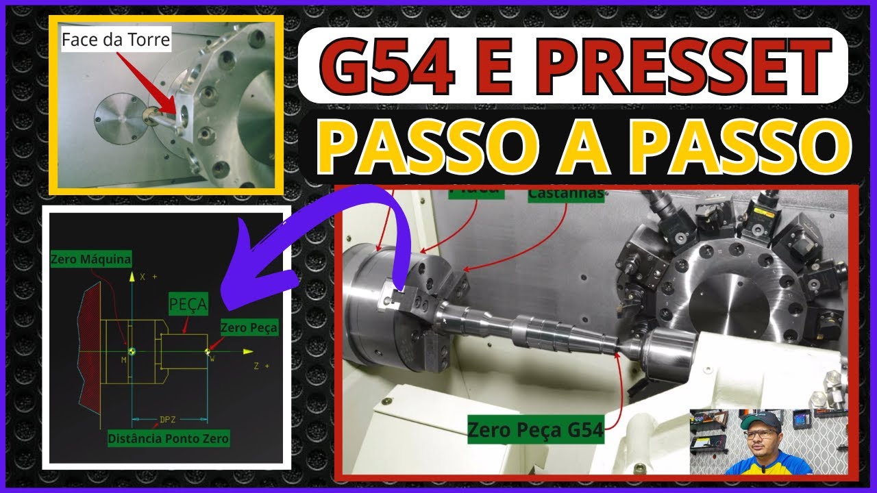 🔥 EVITE ERROS! Como ZERAR o G54 e PRESET de FERRAMENTAS no TORNO CNC!