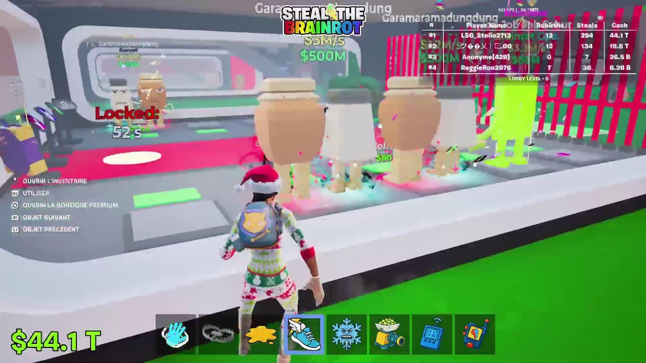 Live server hopping Steal a brainrot Fortnite
