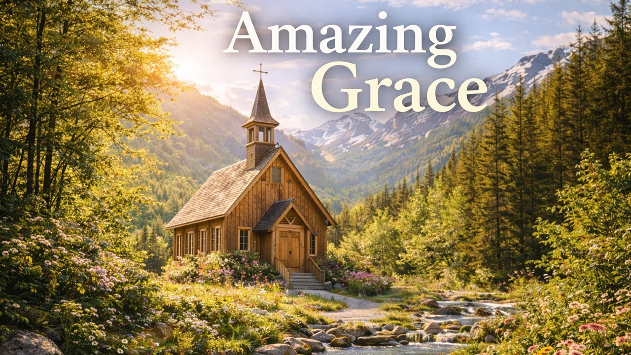 Soothing Flute and Piano Hymns 💕 Amazing Grace & Be Thou My Vision and More for Night Prayer