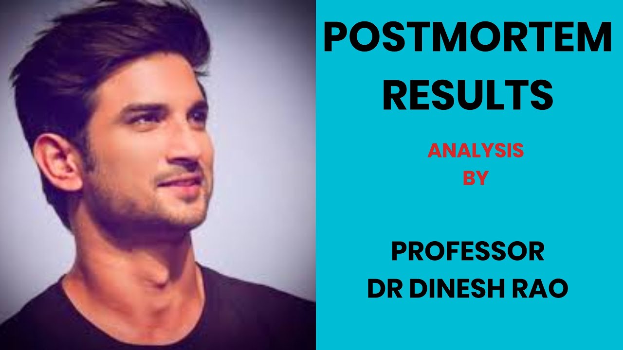 Actor Sushant PostMortem|Dr Dinesh Rao|Forensic Expert|Sushant Singh Rajput PostMortem Results..!