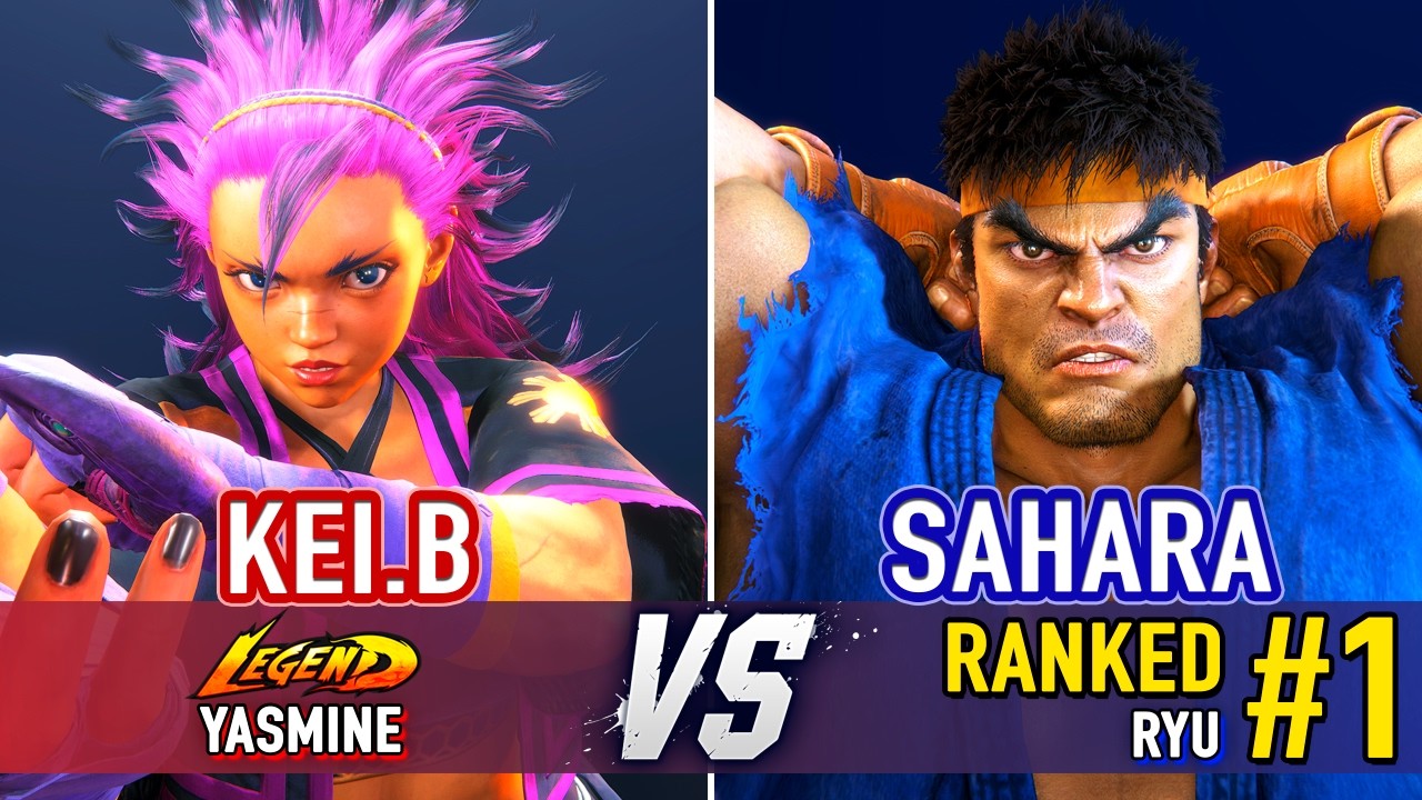 SF6 🤜 KEI.B (Yasmine) vs SAHARA (#1 Ranked Ryu) 🤛 SF6 High Level Gameplay