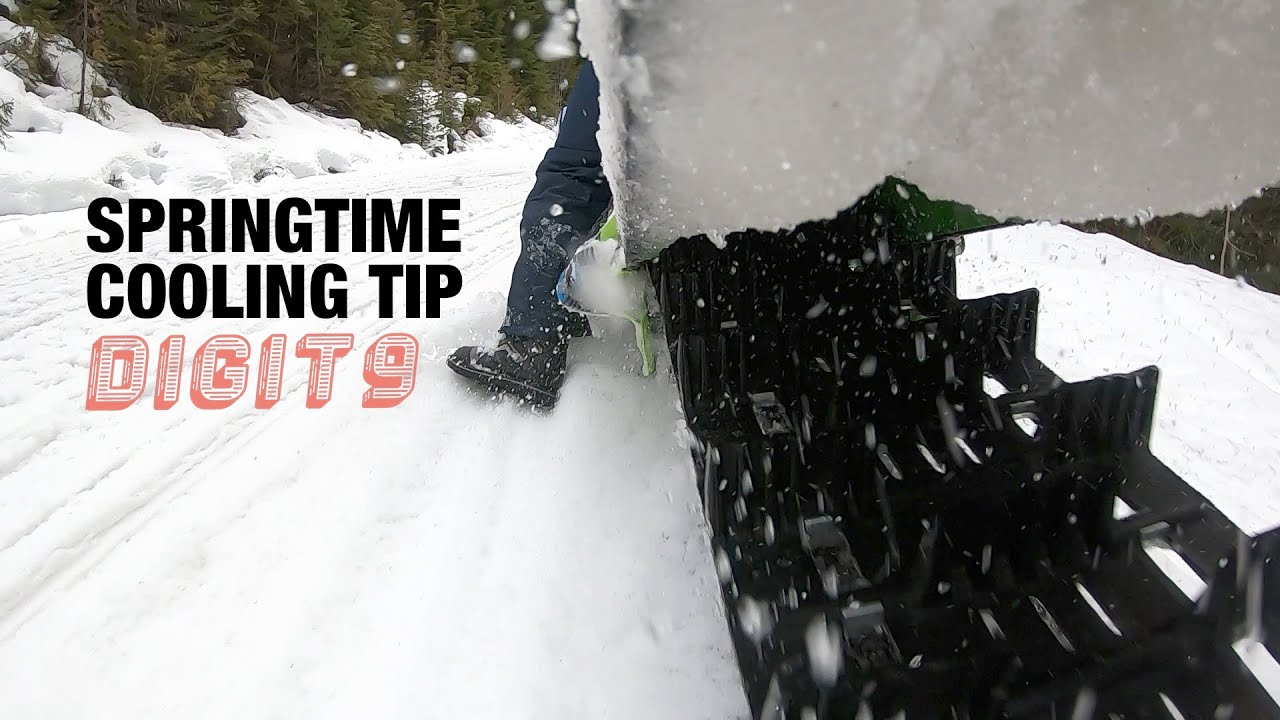 Snowmobile cooling tip to prevent overheating