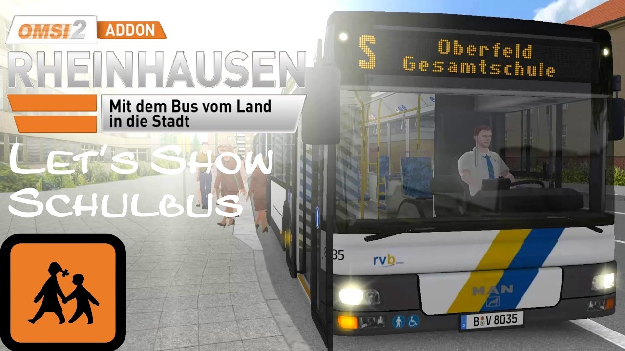 OMSI 2 Addon Rheinhausen: Schulbus Domshof → Oberfeld | MAN A21 NL313-15 (ZF) ☆ Let's Play OMSI 2