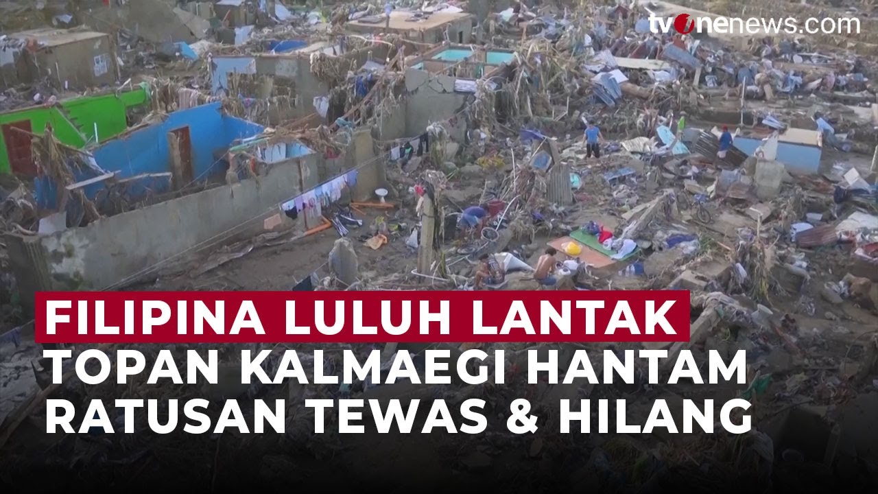 Topan Kalmaegi Hancurkan Filipina: 142 Tewas, 500 Ribu Kehilangan Rumah | OneNews Update