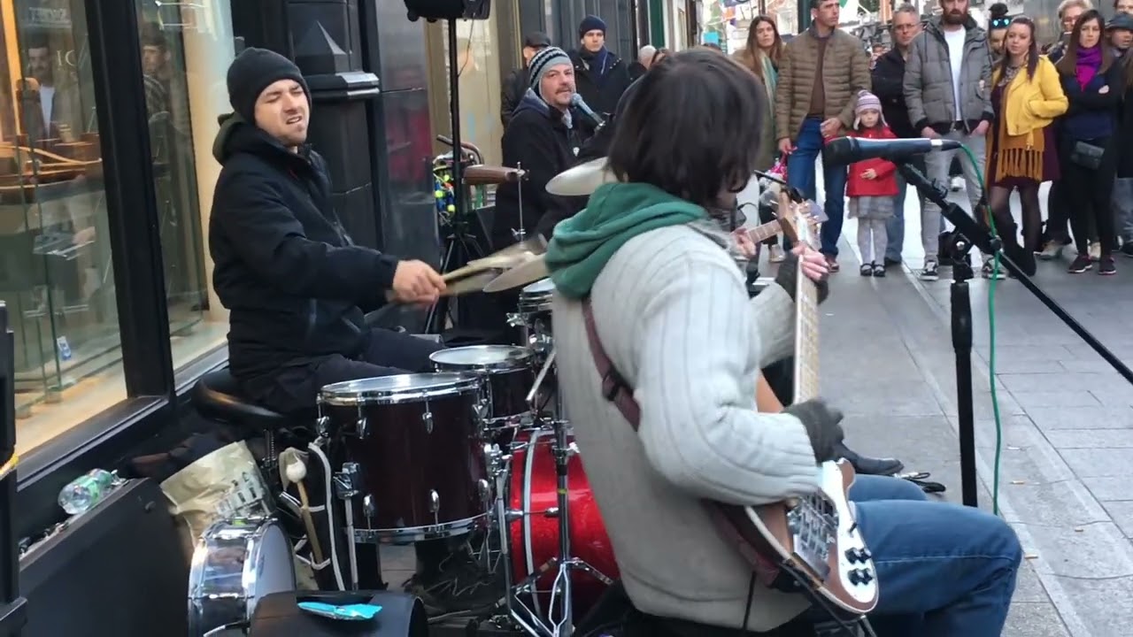 Sultans of Swing -  Dire Straits classic on the street in #dublin 