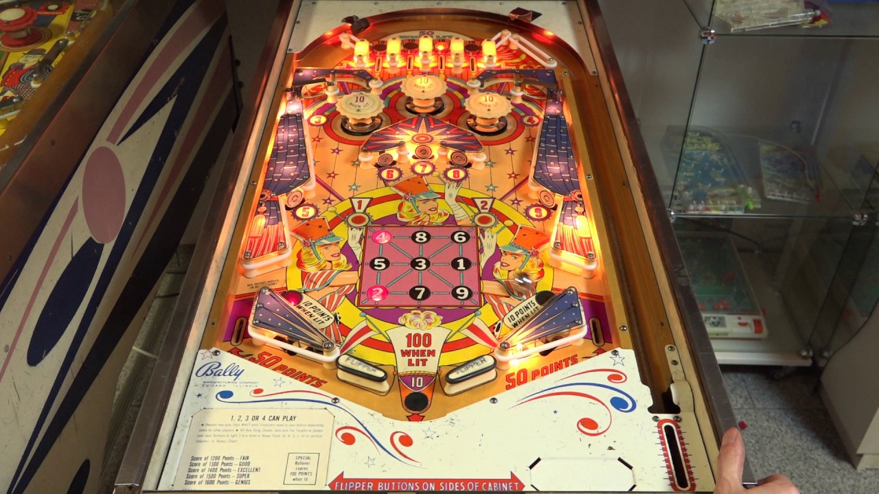 3-In-Line (Bally, 1963) Flipper Pinball