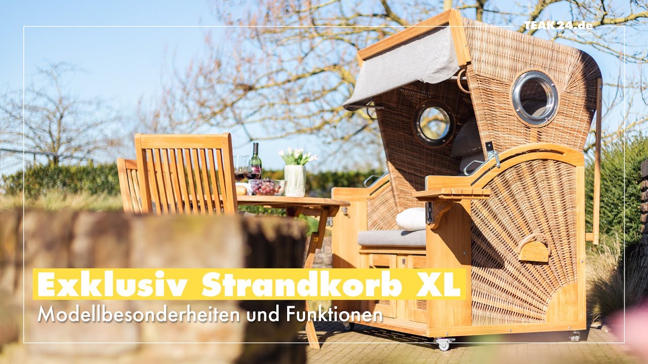 Teak24 Exklusiv Strandkorb XL – Funktionen und Ausstattung