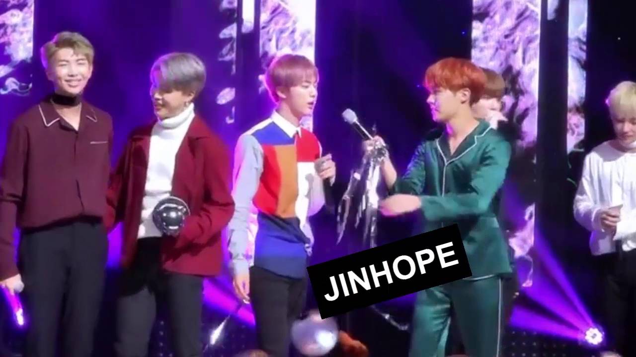 J-hope being addicted to Jin's Line in BS&T=JINHOPE rare OTP of BTS