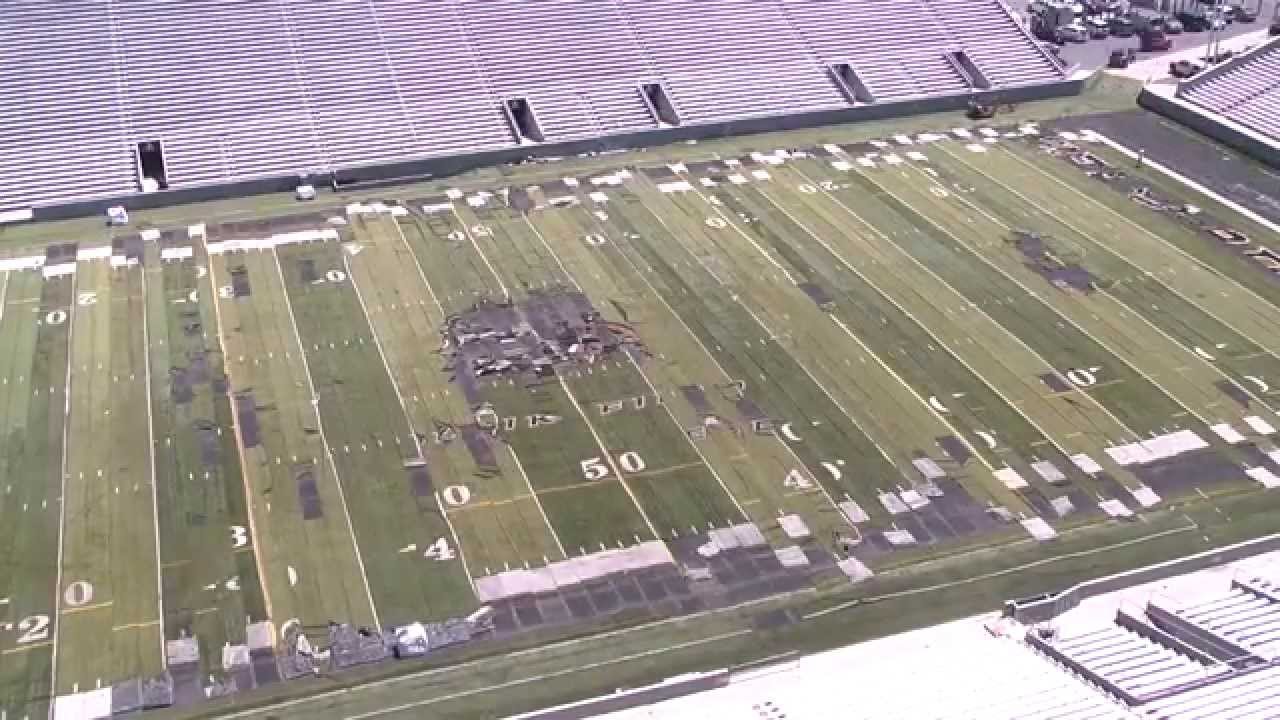 Army West Point Athletics: Michie Stadium field installation time-lapse