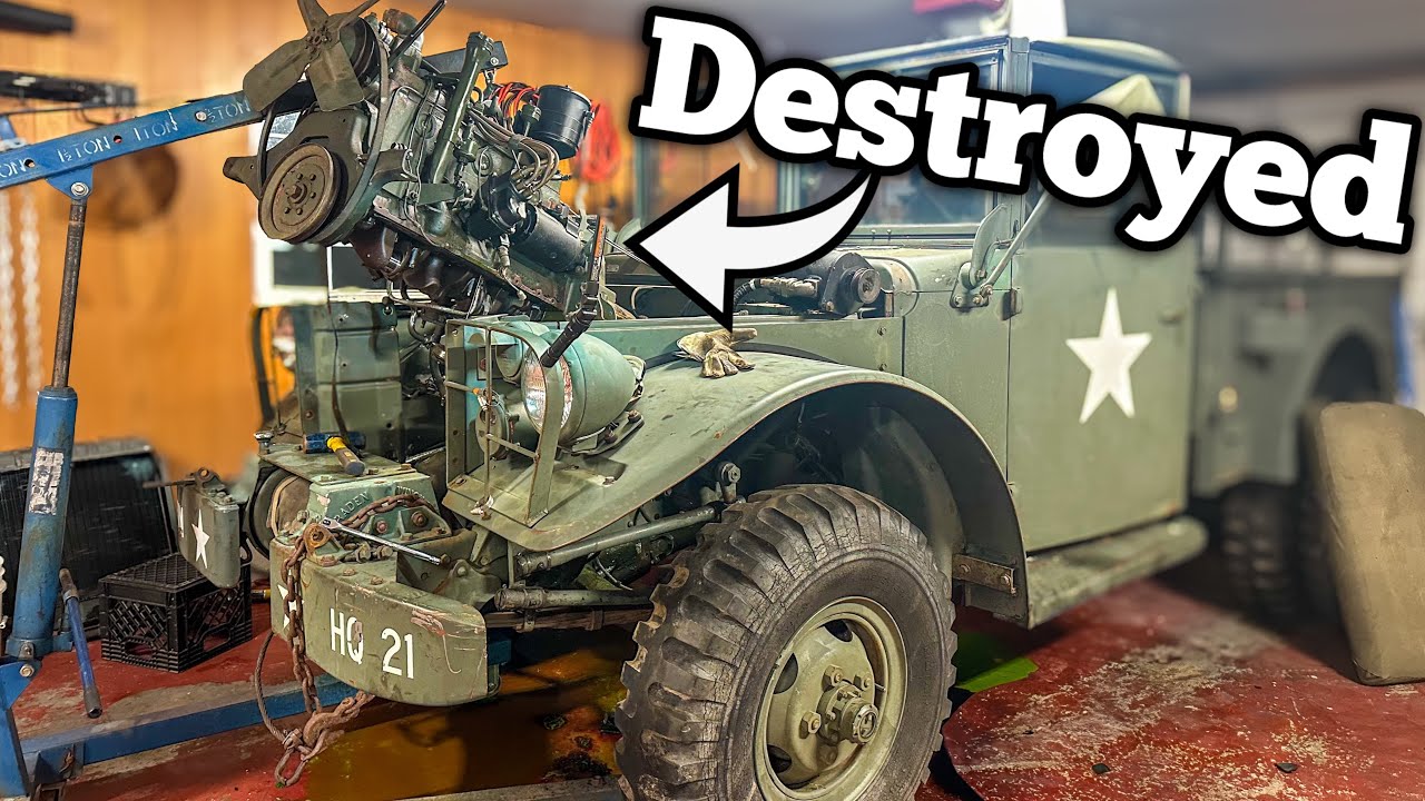 I DISCOVERED Why My Cheap Military Truck Was Parked – Tearing Down the Engine for Answers!