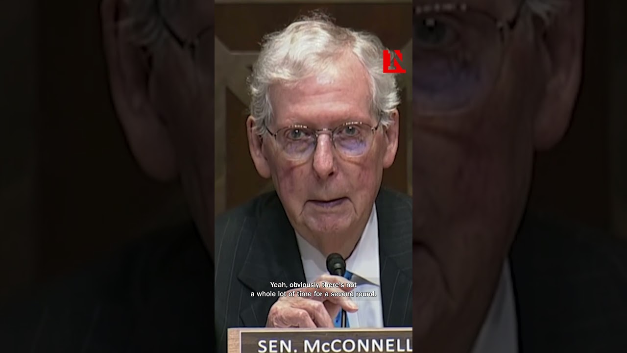 Staffer Has To Correct Mitch McConnell During Hearing