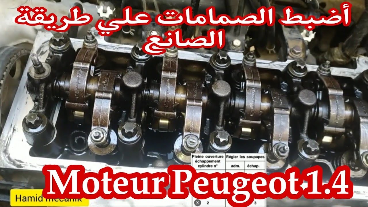 تثبيت الصممات حسب طريقة الصانع محرك Peugeot 206, 207 Citroën 1.1 ___1.4