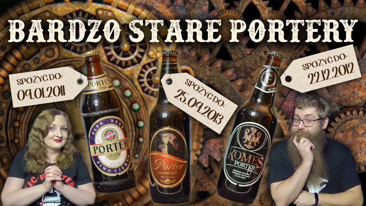 Trzy stare portery bałtyckie: Ł&oacute;dzki, Warmiński i Komes