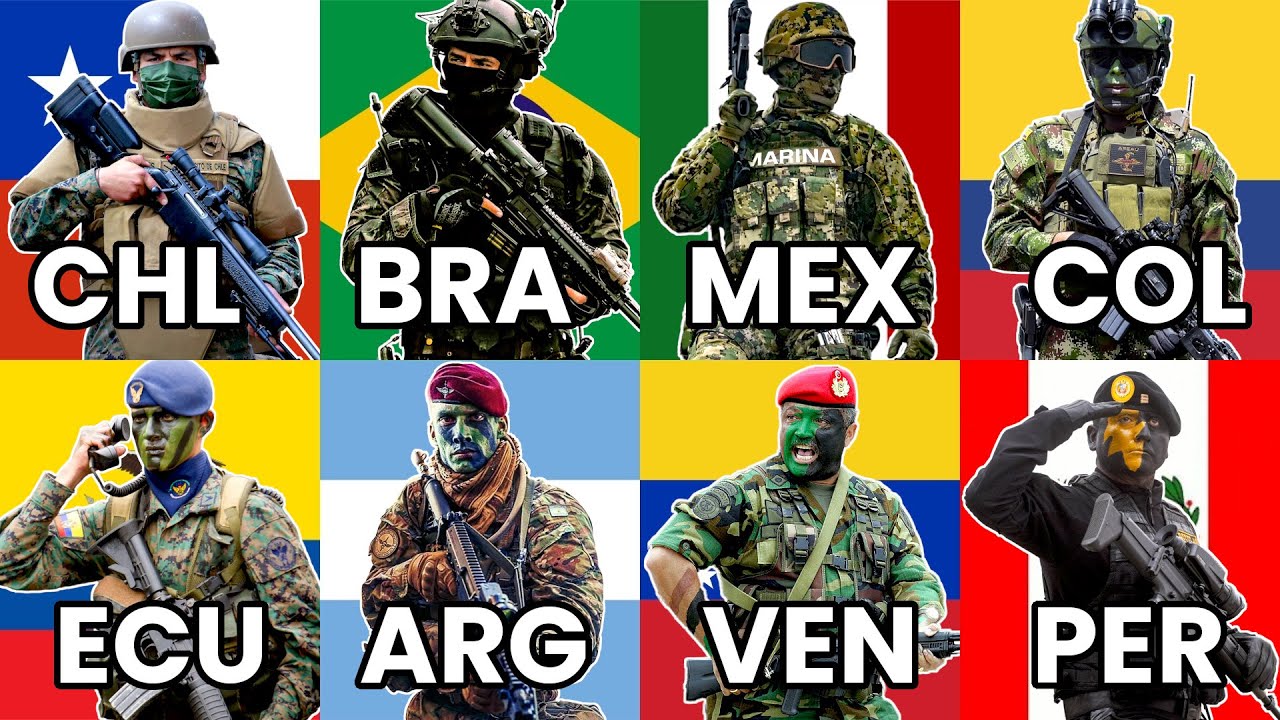 Los 10 Ejércitos más Poderosos de Latinoamérica (2024)