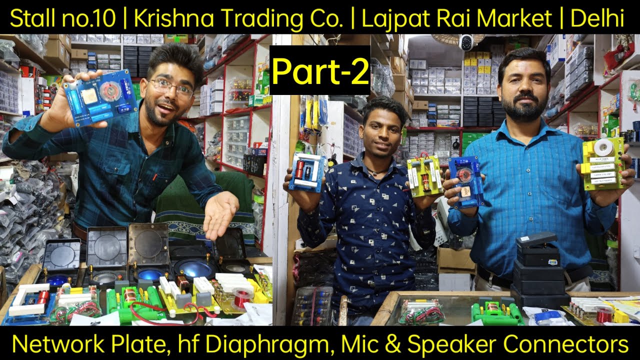 D.J Parts, hf, Transistor, Network Plate, Mic, hf diaphragm, Aux, connectors @s.k.rajdjsounds  #dj