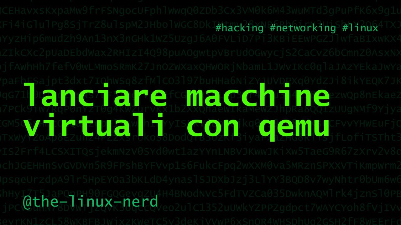 GNU/Linux: macchine virtuali con QEMU
