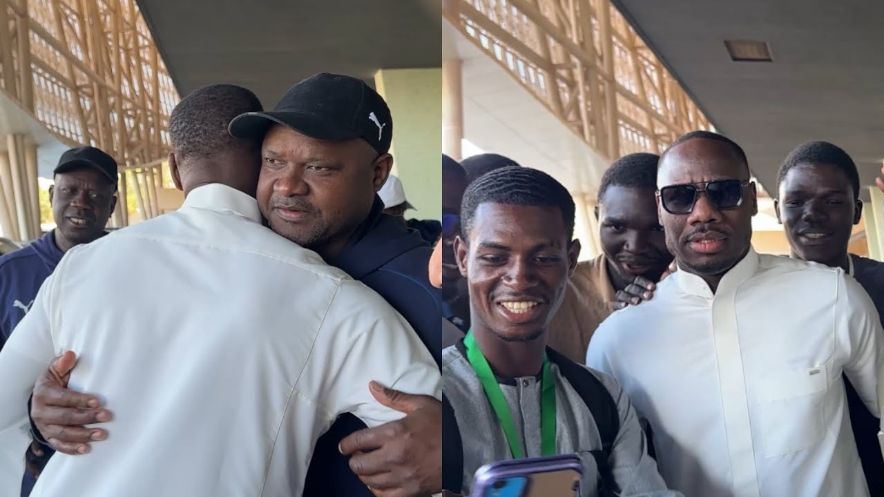 Arrivée de Pape Thiaw à la cérémonie de présentation de la Coupe d’Afrique au stade Léopold Senghor