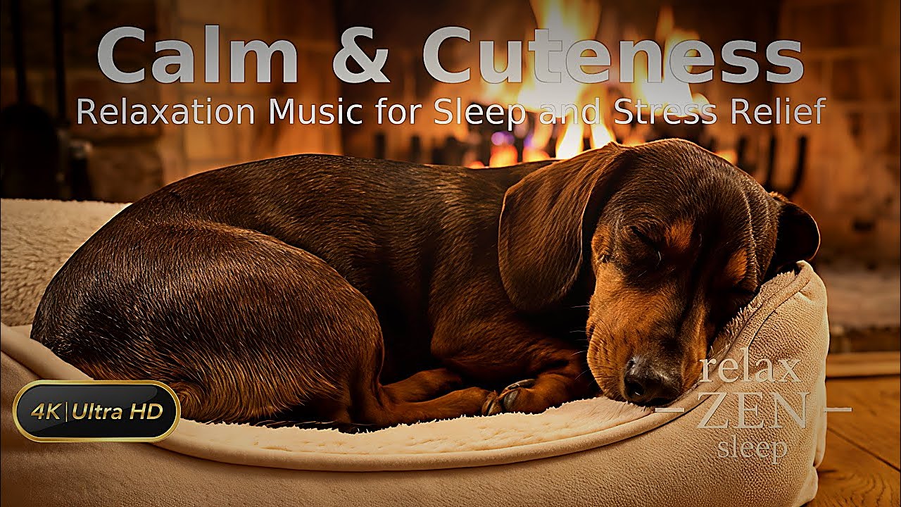 Sleeping Dachshund for 10 Hours | Gentle Piano 432 Hz | Deep Sleep & Pet Calm