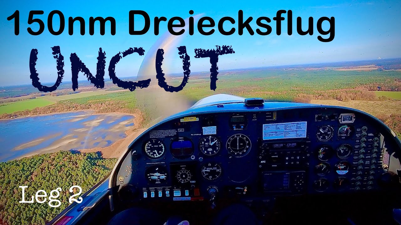 UNCUT - 150nm Dreiecksflug | 32. Flugstunde | Leg 2